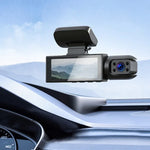 مسجل قيادة بعدستين أمامية وداخلية للرؤية الليلية بدقة 1080P بحجم 3.16 إنش، بعدستان أمامية وداخلية