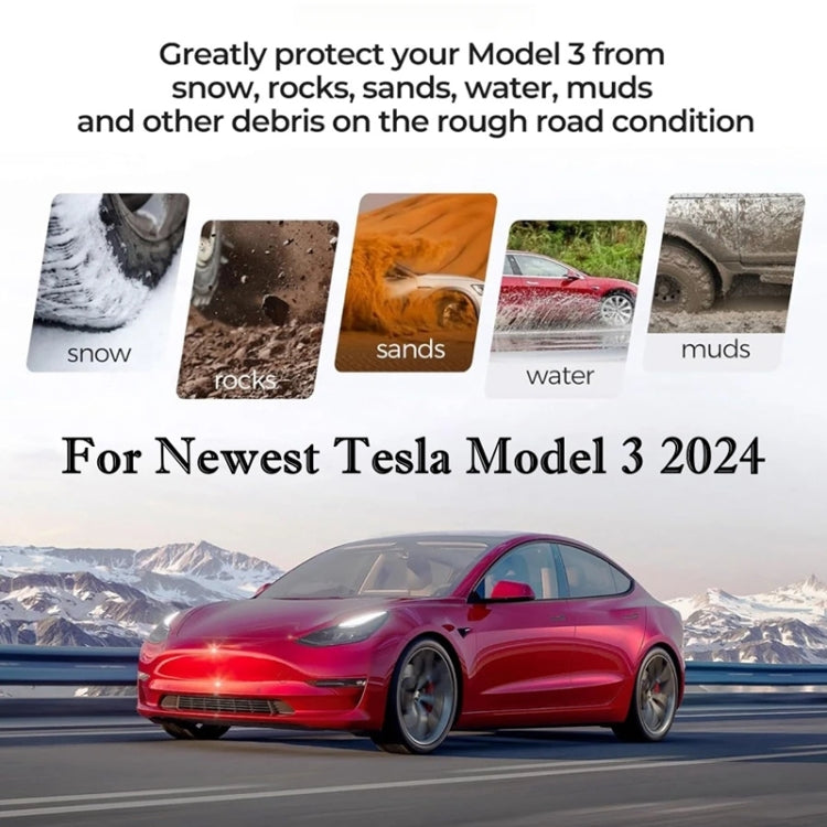 For Tesla Model 3 4 ppcs / Set Car Fenders Mud Flap Modification Accessories, Car Fenders