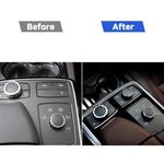 Car Left Drive Central Armrest Box Multimedia Panel Decorative Sticker For Mercedes-Benz GLE 2015-2018/GLS 2016-2018/M-class 2012-2015, For GLE 2015-2018, 49 Multimedia Panel, Left Drive