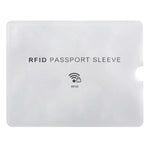 100 قطعة غلاف رقائق الألمنيوم مضاد للسرقة لحجب RFID لحماية جواز السفر ودفتر الحساب، الحجم: 13.5*10.5 سم، بنمط الطائرة 100 قطعة