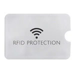 100 قطعة غلاف رقائق الألمنيوم مضاد للسرقة لحجب RFID لحماية البطاقة، الحجم: 9.1*6.3 سم، حماية RFID 100 قطعة