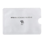 100 قطعة أكمام حماية من الألمنيوم مضادة للسرقة مع حجب RFID لحماية البطاقات، الحجم: 9.1*6.3 سم، أكمام حجب RFID 100 قطعة