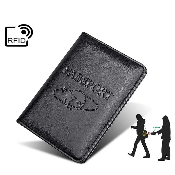 TP-8296 Multi-functional RFID Leather Travel Passport Holder