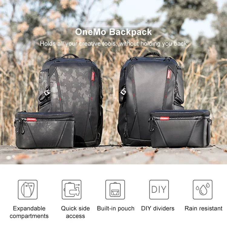 حقيبة ظهر خارجية مقاومة للماء ومضادة للصدمات 2 في 1 من PGYTECH P-CB-020، حقيبة كتف مزدوجة + حقيبة كتف واحدة، P-CB-020
