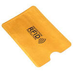 100 قطعة أكمام حماية بطاقات من رقائق الألمنيوم مضادة للسرقة ومانعة لتقنية RFID، المقاس: 9.1*6.3 سم، 100 قطعة ذهبي، 100 قطعة فضي