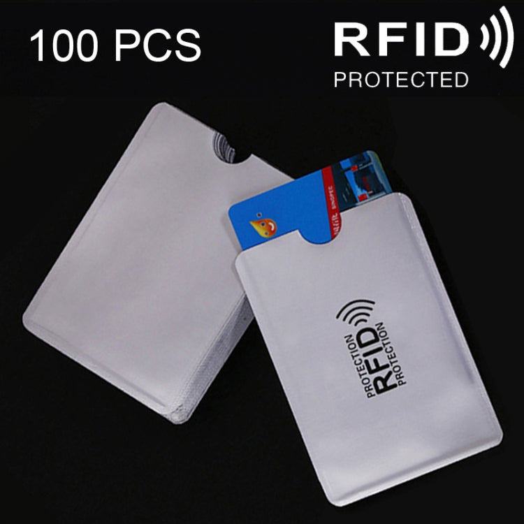 100 قطعة أغطية حماية بطاقات من رقائق الألمنيوم، مانعة لتقنية RFID، أكمام أمان للهوية، حقيبة بطاقات، المقاس: 9.1*6.3 سم، CCB1077A، CCB1077B، CCB1077C