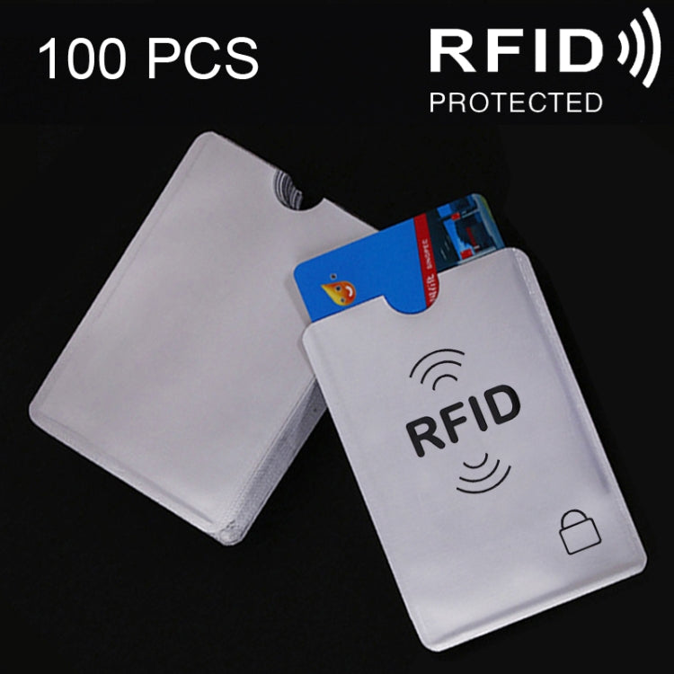 100 قطعة أغطية حماية بطاقات من رقائق الألمنيوم، مانعة لتقنية RFID، أكمام أمان للهوية، حقيبة بطاقات، المقاس: 9.1*6.3 سم، CCB1077A، CCB1077B، CCB1077C