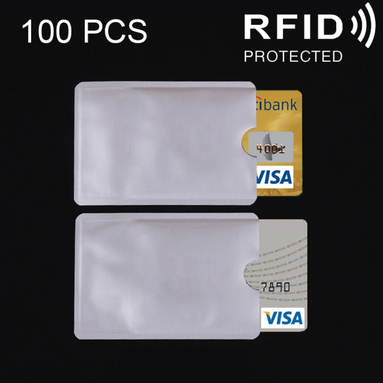 100 قطعة أغطية حماية بطاقات من رقائق الألمنيوم، مانعة لتقنية RFID، أكمام أمان للهوية، حقيبة بطاقات، المقاس: 9.1*6.3 سم، CCB1077A، CCB1077B، CCB1077C