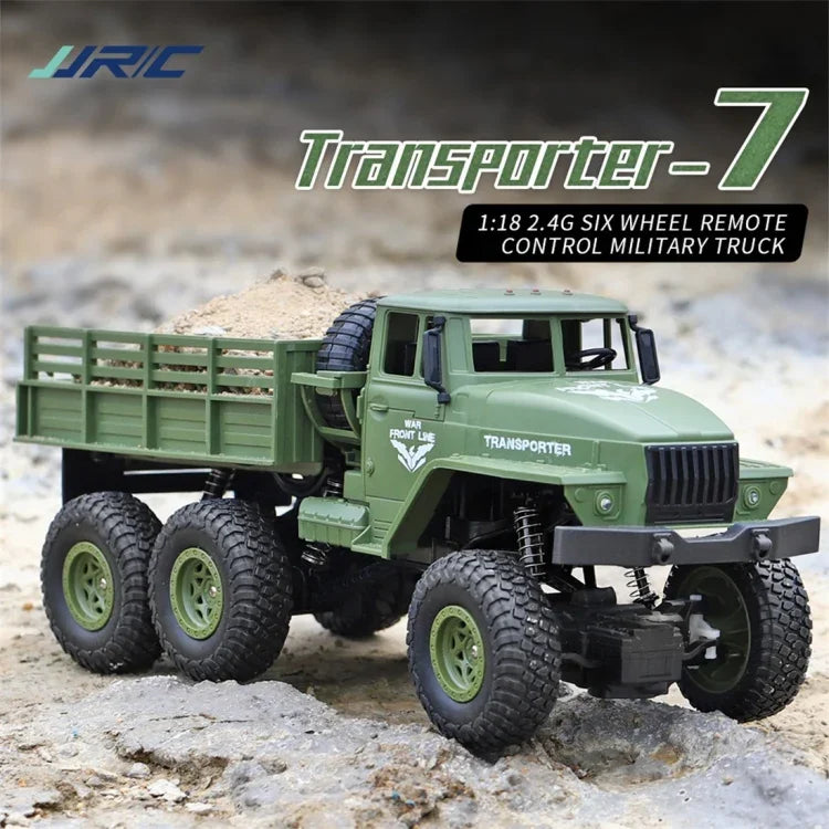 لعبة سيارة عسكرية Dongfeng 7 مزودة بتحكم عن بعد 2.4 جيجاهرتز 4 قنوات بمقياس 1:18 من JJR/C، Dongfeng 7 (أخضر)، Dongfeng 7 (أصفر)
