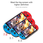 جهاز ألعاب محمول كلاسيكي رجعي Powkiddy X12 Plus بشاشة HD بحجم 7 إنش وذاكرة 16 جيجابايت، يدعم MP4 / الكتب الإلكترونية، X12 Plus