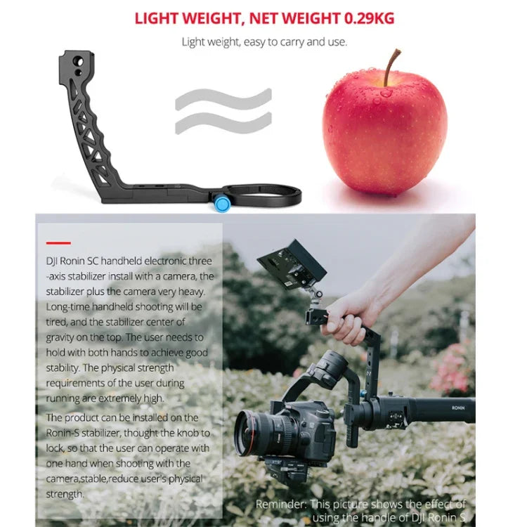 مقبض رفع YELANGU A69 مع حامل تمديد مثبت محمول ل DJI Ronin SC، A69 ل DJI Ronin SC