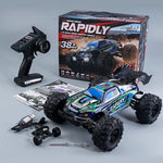 سيارة لعبة كهربائية 4WD RC مقاس 1:16 SCY-16101 2.4G، SCY-16101 / أزرق