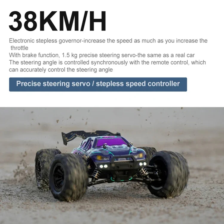 سيارة لعبة كهربائية 4WD RC مقاس 1:16 SCY-16101 2.4G، SCY-16101 / أزرق