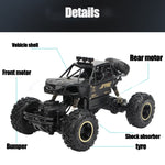 سيارة تسلق رباعية الدفع 4WD بمحركات مزدوجة 2.4GHz تحكم عن بعد، الموديل: 6026، 6026 (أسود)، 6026 (ذهبي)، 6026 (فضي)
