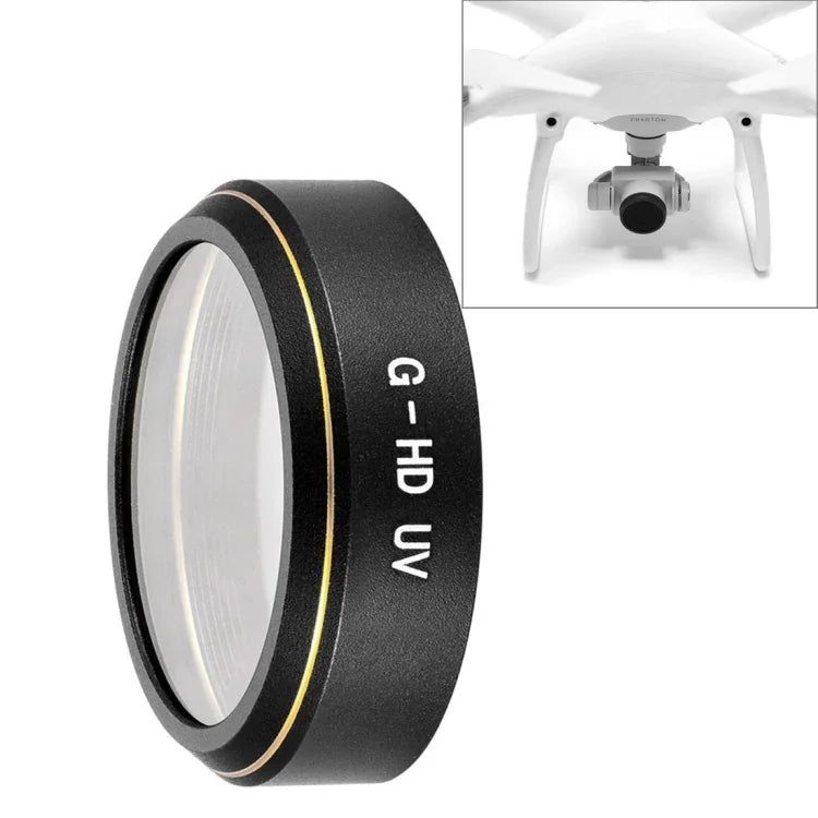 فلتر عدسة UV عالي الدقة للطائرة بدون طيار DJI Phantom 4 Pro، UV