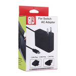 شاحن محول حائط لجهاز ألعاب Nintendo Switch NS، DC 5V، طول الكابل: 1.5 م، قابس الاتحاد الأوروبي (أسود)، لجهاز Switch NS قابس الاتحاد الأوروبي