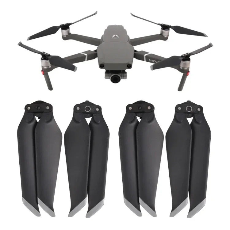 زوجان من شفرات مروحة منخفضة الضوضاء سريعة التحرير 8743F لطائرة DJI Mavic 2 Pro / Zoom، ل DJI Mavic 2  2 زوج ذهبي، ل DJI Mavic 2  2 زوج فضي