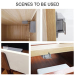 T3 ABS Magnetic Card Induction Lock Invisible Bilateral Open Cabinet Door Lock, Bilateral