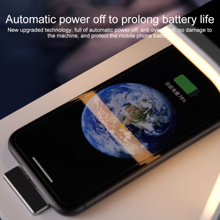 مصباح مكتب LED يعمل باللمس مع شاحن لاسلكي محمول XM9902