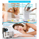 ساعة منبه رقمية TS-9210 مع راديو FM ودرجة حرارة ورطوبة، TS-9210 مع راديو FM