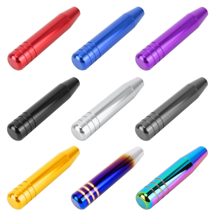 Universal Long Strip Shape Car Gear Shift Knob Modified Shifter Lever Knob, Length: 18cm, Length: 18cm (Gold), Length: 18cm (Blue), Length: 18cm (Purple), Length: 18cmm (Silver Grey), Length: 18cm (Silver), Length: 18cm (Gradient Blue), Length: 18cm (R...