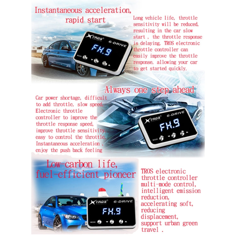 TROS TS-6Drive Potent Booster Electronic Throttle Controller for Honda CRV 2007-2011, For Honda CRV 2007-2011