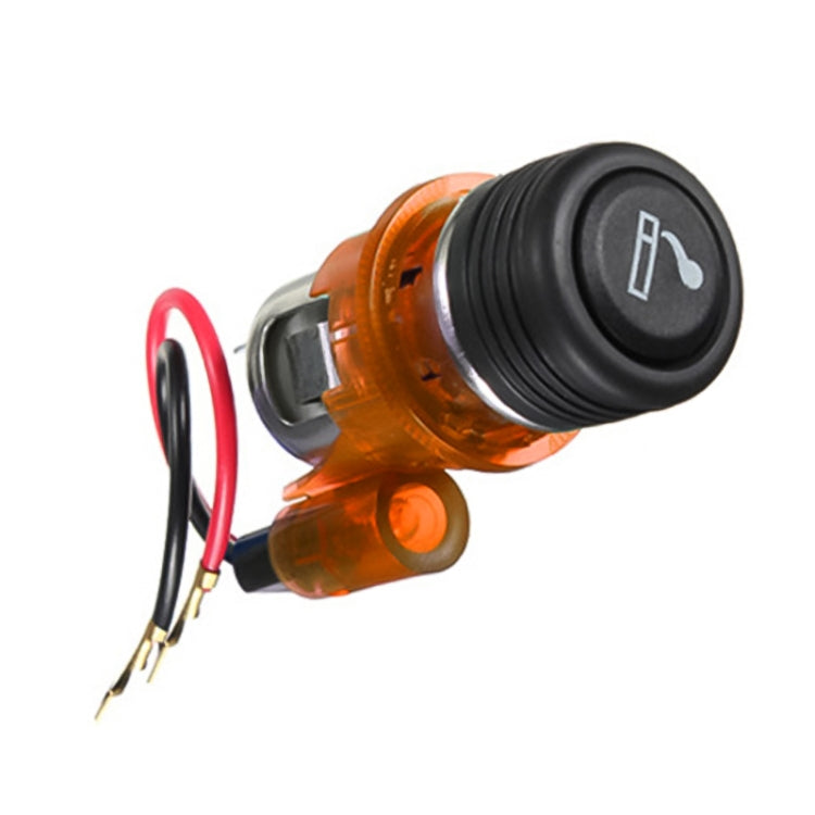 Car 10A 12V European Standard Cigarette Lighter Full Assembly with Light
