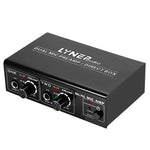 LINEPAUDIO A961 مضخم ميكروفون ثنائي القناة لمضخم جيتار كهربائي وباس كهربائي، A961