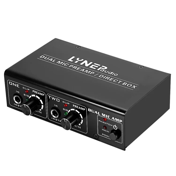 LINEPAUDIO A961 مضخم ميكروفون ثنائي القناة لمضخم جيتار كهربائي وباس كهربائي، A961