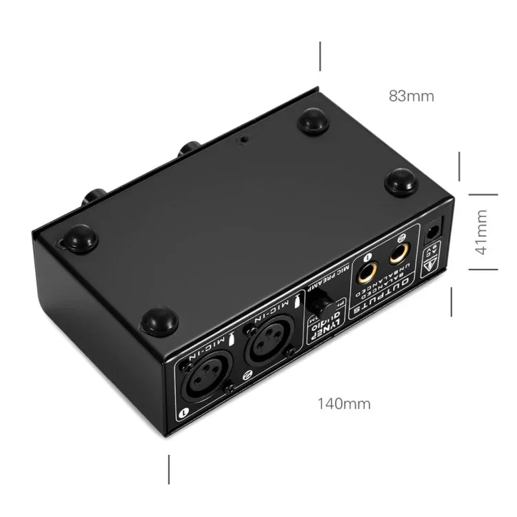 LINEPAUDIO A961 مضخم ميكروفون ثنائي القناة لمضخم جيتار كهربائي وباس كهربائي، A961