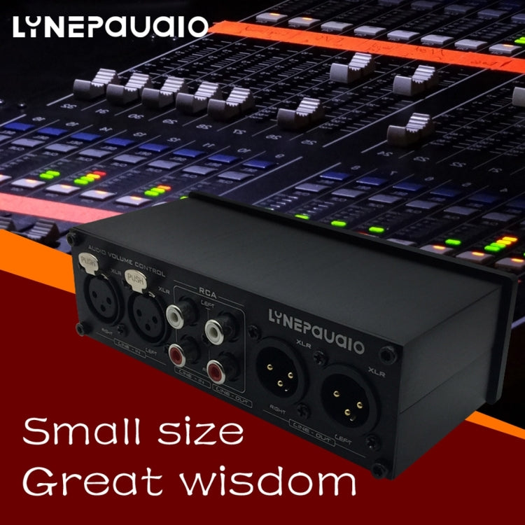 LINEPAUDIO A967 مضخم صوت سلبي متوازن بالكامل مع تحكم في حجم مكبر صوت نشط بقناتين، A967