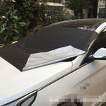 غطاء مغناطيسي لزجاج السيارة الأمامي لحجب الثلج / الصقيع، درع شتوي لثلج السيارة، غطاء واقي للزجاج الأمامي / المطر / الصقيع / الظل الشمسي، الحجم: 210 × 120 سم، 210×210 سم