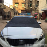غطاء مغناطيسي لزجاج السيارة الأمامي لحجب الثلج / الصقيع، درع شتوي لثلج السيارة، غطاء واقي للزجاج الأمامي / المطر / الصقيع / الظل الشمسي، الحجم: 210 × 120 سم، 210×210 سم