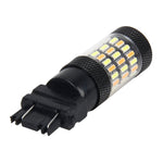 3157 5W 450LM 60LEDs DC 12V SMD-4014 Car Auto Brake Light Turn Signal Lights Car Source (White Light+Yellow Light), 3157