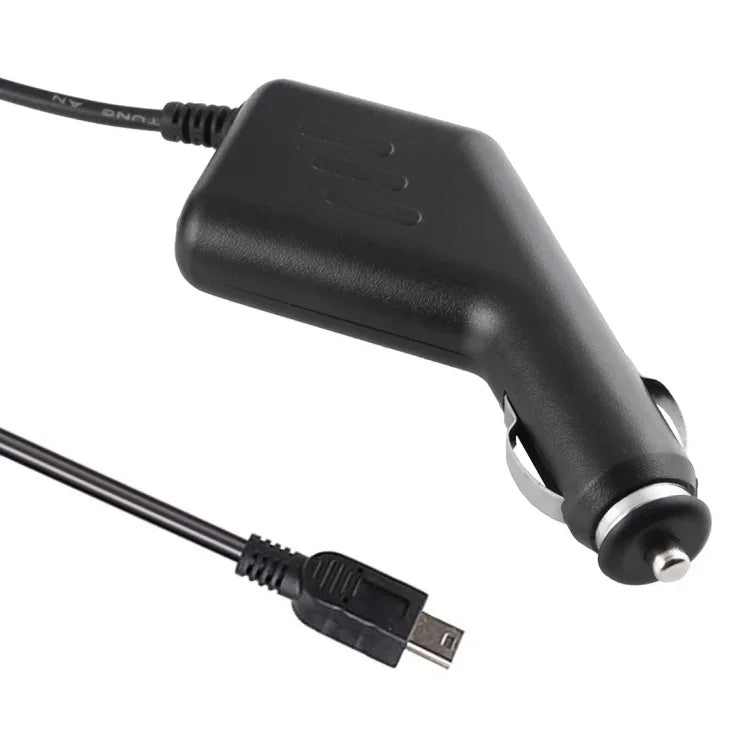 محول شاحن USB صغير عالمي لكاميرا DVR للسيارة ونظام الملاحة GPS، مدخل 10V - 48V، مخرج 5V 1.5A، طول الكابل: 3.5 متر، طول كابل USB صغير: 3.5 متر
