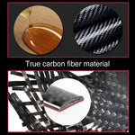 2 PCS Car Rear Horn Carbon Fiber Decorative Sticker for Jeep Grand Cherokee 2014-2017, Rear Horn
