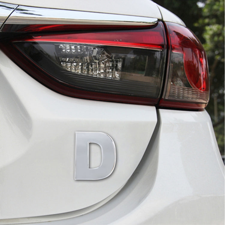 Car Vehicle Badge Emblem 3D English Letter Self-adhesive Sticker Decal, Size: 4.5*4.5*0.5cm, W, B, M, X, C, N, D, O, E, P, F, Q, G, R, H, S, I, T, A, J, U, Y, K, V, Z, L