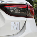 Car Vehicle Badge Emblem 3D English Letter Self-adhesive Sticker Decal, Size: 4.5*4.5*0.5cm, W, B, M, X, C, N, D, O, E, P, F, Q, G, R, H, S, I, T, A, J, U, Y, K, V, Z, L