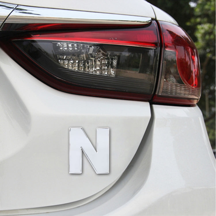 Car Vehicle Badge Emblem 3D English Letter Self-adhesive Sticker Decal, Size: 4.5*4.5*0.5cm, W, B, M, X, C, N, D, O, E, P, F, Q, G, R, H, S, I, T, A, J, U, Y, K, V, Z, L