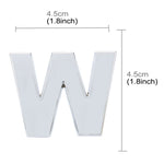 Car Vehicle Badge Emblem 3D English Letter Self-adhesive Sticker Decal, Size: 4.5*4.5*0.5cm, W, B, M, X, C, N, D, O, E, P, F, Q, G, R, H, S, I, T, A, J, U, Y, K, V, Z, L