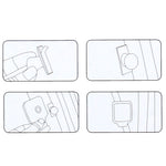 3R-2130 Car Truck Interior Adjustable Wide Angle Rear View Blind Spot Mirror, Size: 7*6.5*1cm, 3R-2130