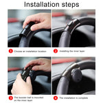 3R-2151 Car Auto Universal Steering Wheel Spinner Knob Auxiliary Booster Aid Control Handle Car Steering Wheel Booster Wheel Strengthener Auto Spinner Knob Ball, 3R-2151 (Black), 3R-2151 (Blue)