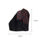 2 PCS Car Hand Brake Cover Shift Knob Gear Stick Cushion Sets Cover Car Accessory Interior Decoration Pad, 2 PCS  Red, 2 PCS Red  White
