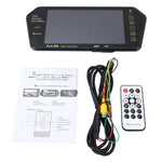 شاشة سيارة ملونة TFT-LCD خلفية بقياس 7 بوصة ودقة 480*234 مع مشغل MP5 وبلوتوث، تدعم وظيفة الشاشة العكسية التلقائية، 7 بوصة 480*234