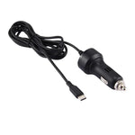 شاحن سيارة USB-C / Type-C بقوة 2.4 أمبير للسفر لجهاز نينتندو سويتش، طول الكابل: 2 متر (أسود)، شاحن سيارة