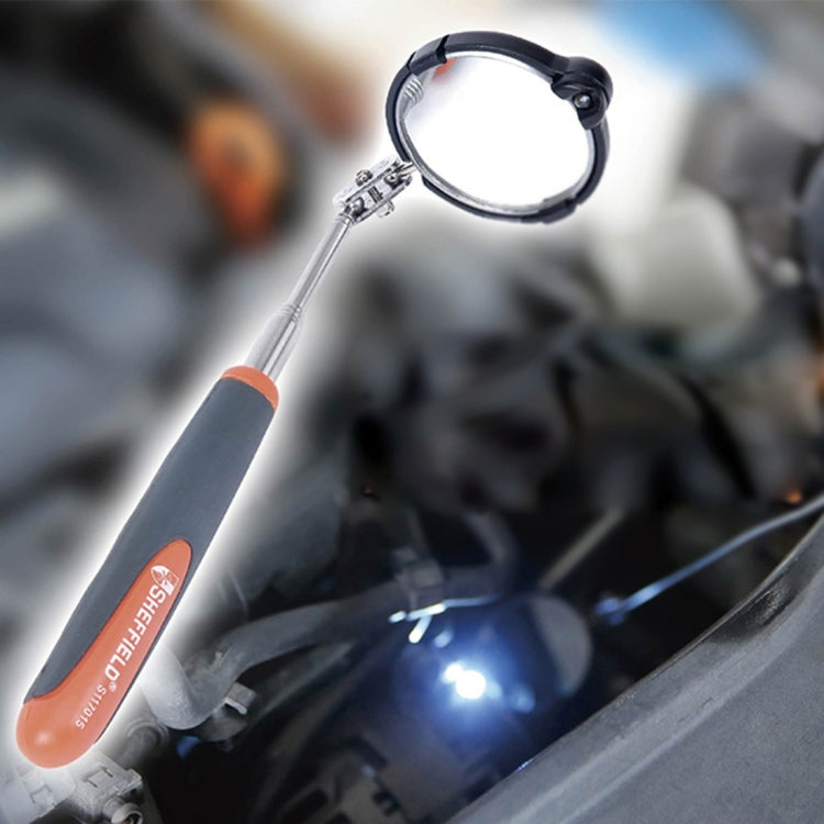 Retractable Vehicle Car Chassis Telescoping Inspection Mirror with 1 PCS 5mm LED Light, Mirror Diameter: 55mm, Max Expanding Length: 940mm, Diameter: 55mm, Max Expanding Length: 940mm