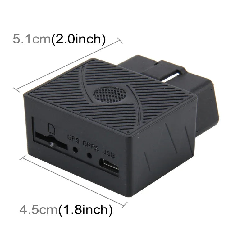جهاز تحديد موقع السيارة OBD GPS (GPS+2G GSM+رسائل SMS / GPRS) نظام رباعي النطاق يدعم السياج الإلكتروني والاستعلام عن الموقع عبر الرسائل النصية، OBD GPS