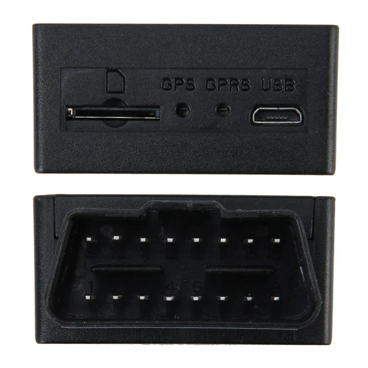جهاز تحديد موقع السيارة OBD GPS (GPS+2G GSM+رسائل SMS / GPRS) نظام رباعي النطاق يدعم السياج الإلكتروني والاستعلام عن الموقع عبر الرسائل النصية، OBD GPS