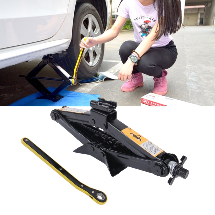 Upright ST-103D Heavy Duty Stabilizer Scissor Jack with Handle Lift Levelers 2000 Pound (1 Ton) Capacity Each - 10 to 35 CM Range, 1T Jack with Handle