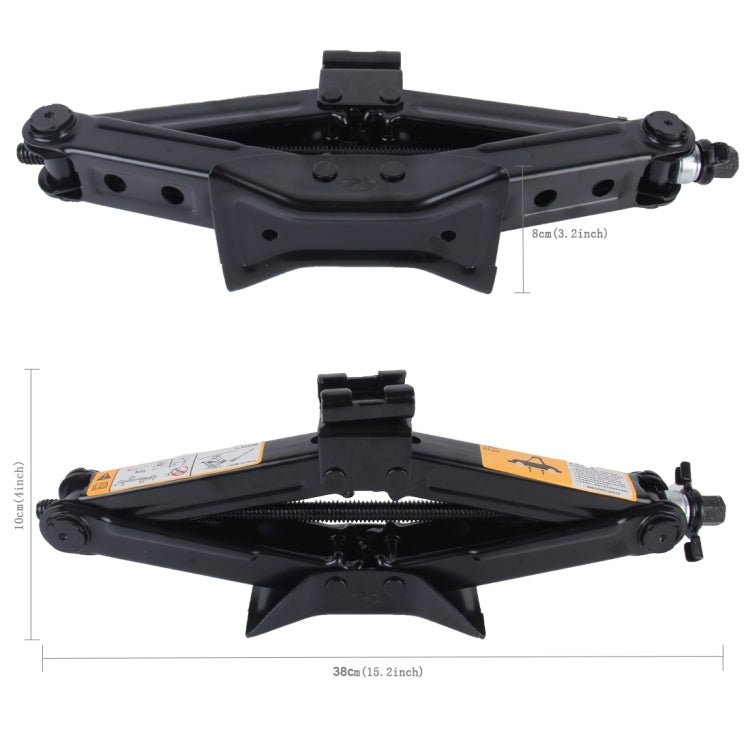 Upright ST-103D Heavy Duty Stabilizer Scissor Jack with Handle Lift Levelers 2000 Pound (1 Ton) Capacity Each - 10 to 35 CM Range, 1T Jack with Handle